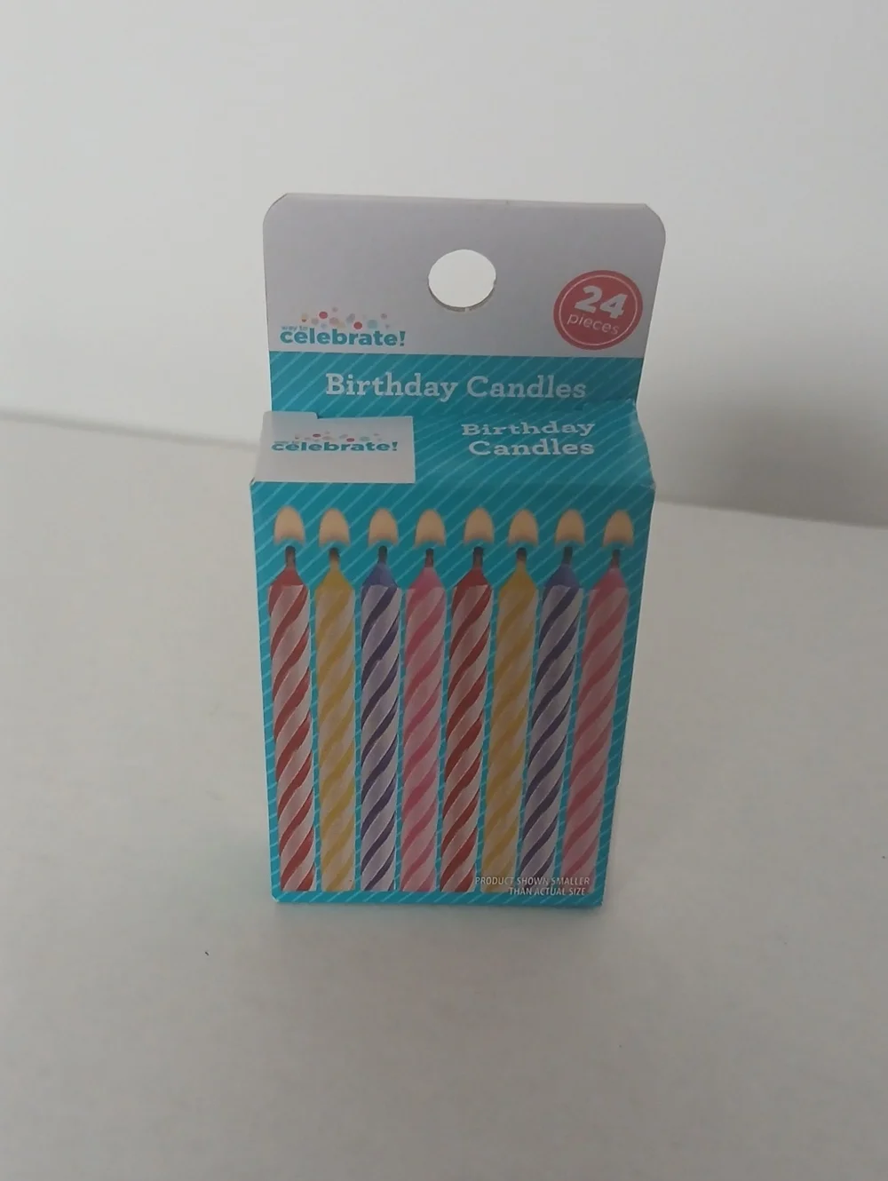 Multicolor Birthday Cake Candles Pack of 24 nwt
